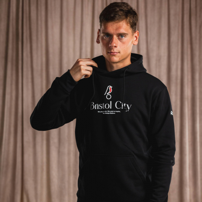 24/25 Bristol City Black Hoodie - Adult