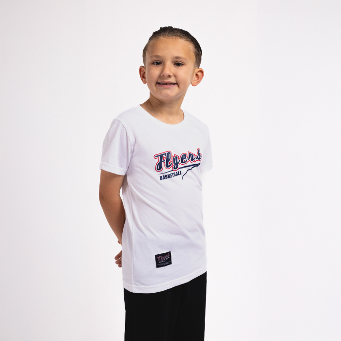 Bristol Flyers White Text Tee - Youth