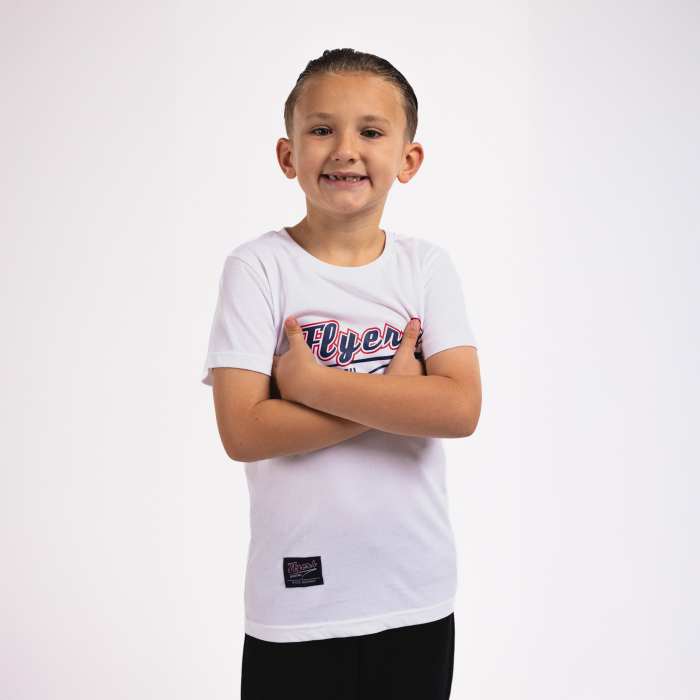 Bristol Flyers White Text Tee - Youth