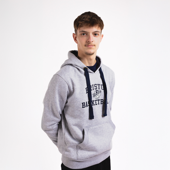 Bristol Flyers Grey College Hoodie - Adult