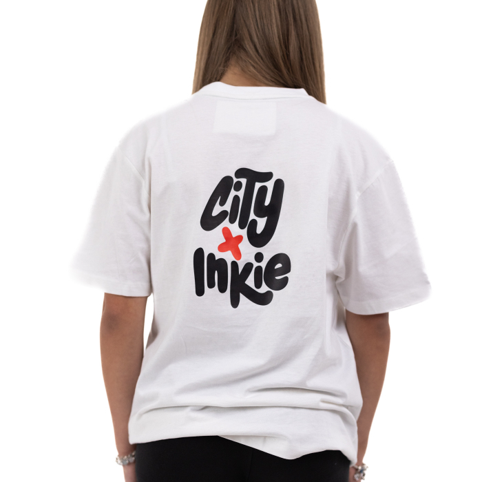 Bristol City x Inkie White Printed Tee - Youth