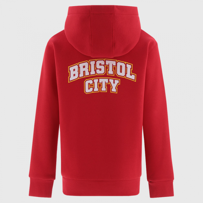 25/26 Bristol City Red Travel Hoodie - Youth