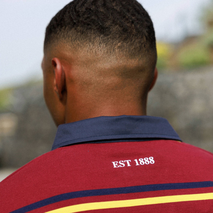 Bristol Bears Maroon Striped Rugby Jersey - Women