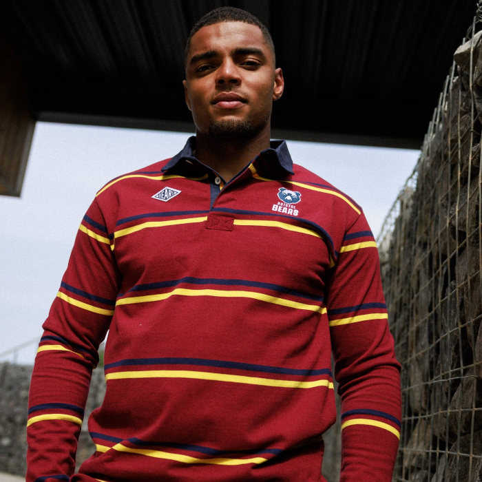 Bristol Bears Maroon Striped Rugby Jersey - Women