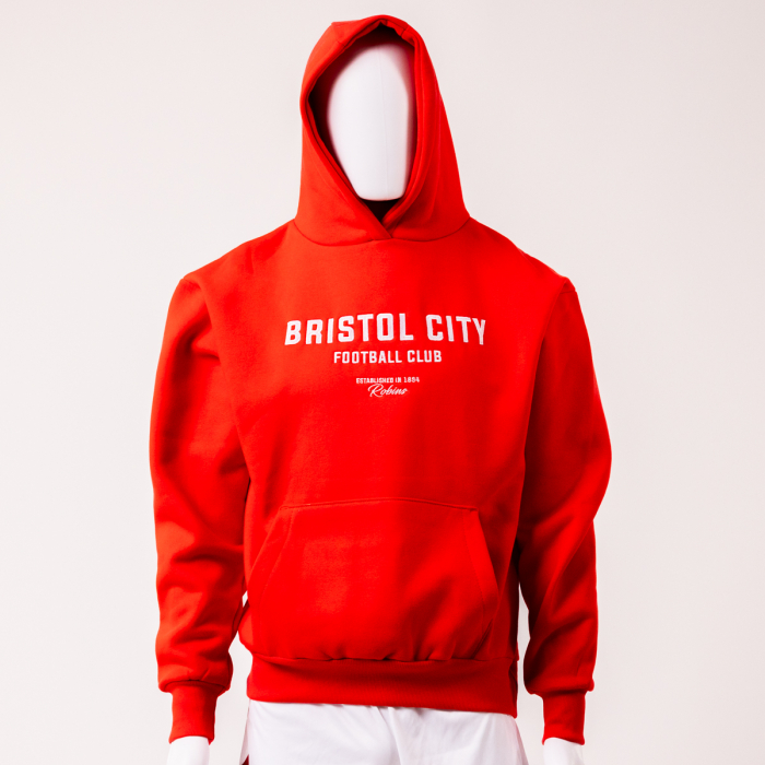 Bristol City Red Oversized Hoodie - Adult