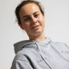 Emily Symes models the Bristol City Grey Hoodie