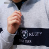 Bristol Bears Grey Half Zip - Adult