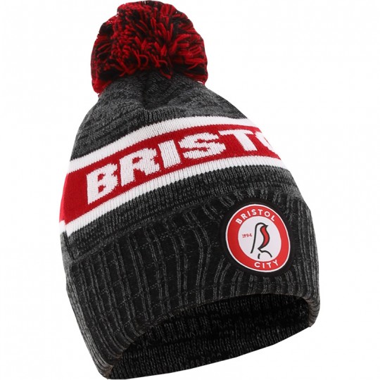 O'Neills Bristol City Grey Bobble Hat