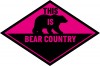 This Is Bear Country Car Window Sticker
