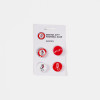 Bristol City 4 Pack Button Badge Set