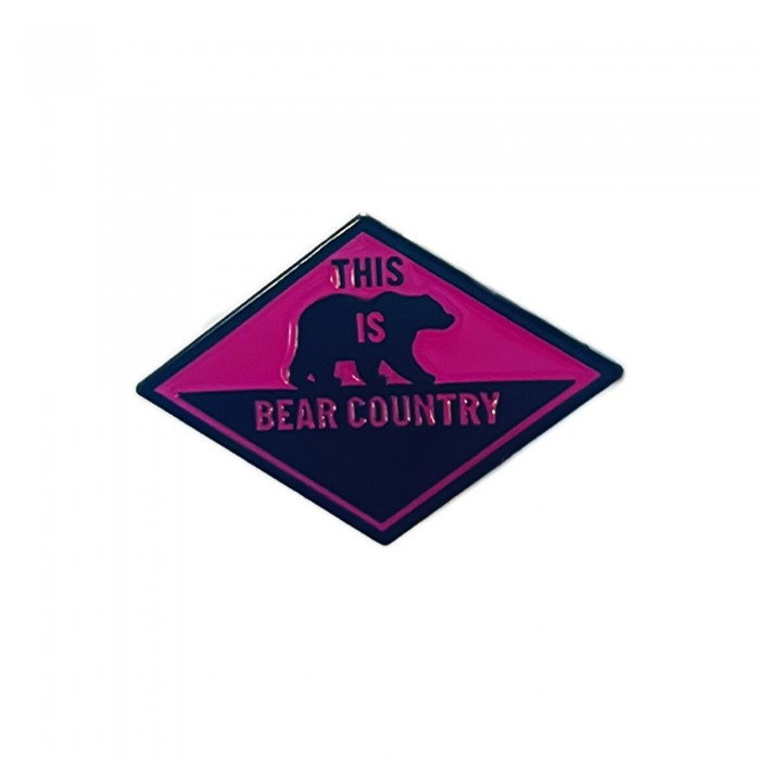This Is Bear Country Pin Badge