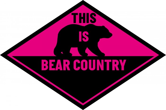 This Is Bear Country Car Window Sticker
