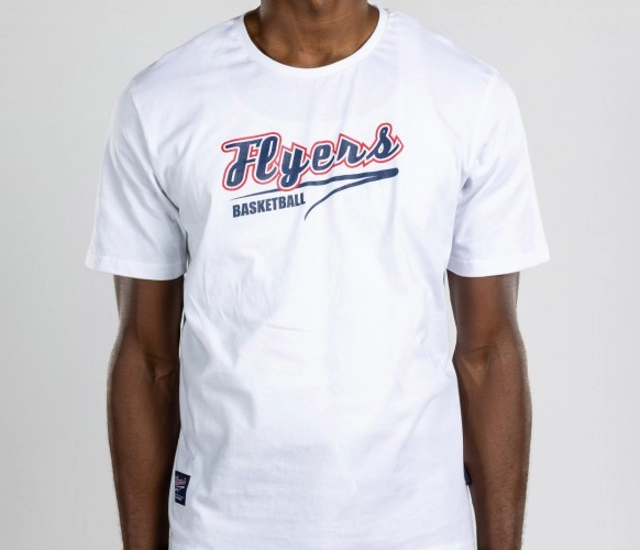 Player in 22/23 Bristol Flyers White Tee