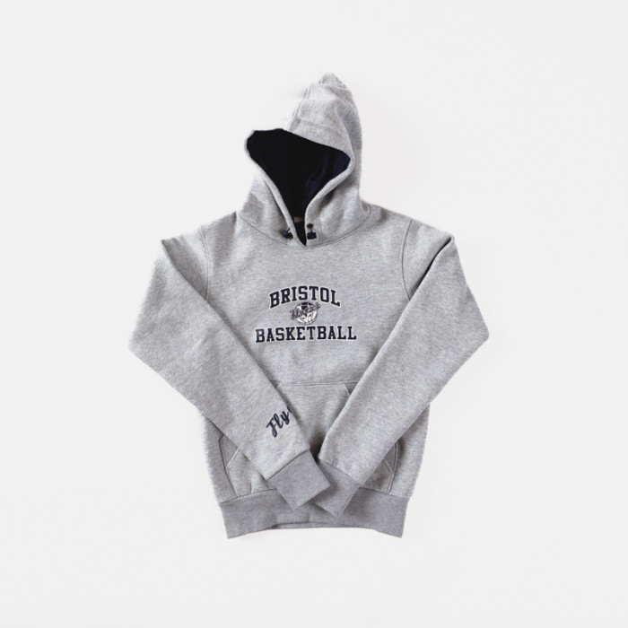 Bristol Flyers Grey Logo Hoodie - Youth