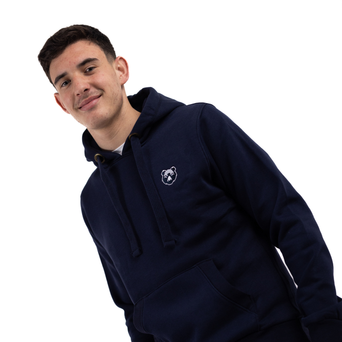 Bristol Bears Essentials Navy Hoodie - Adult