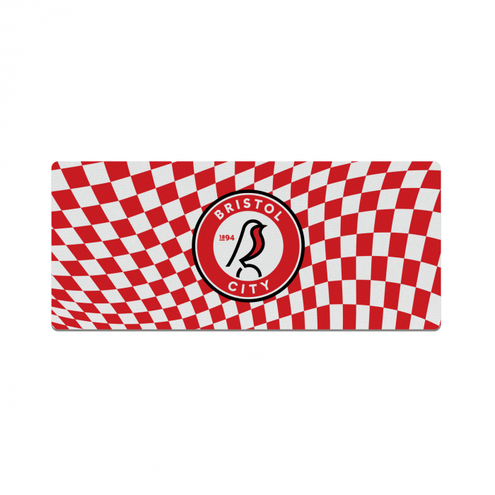 Bristol City Chequered Gaming Mat