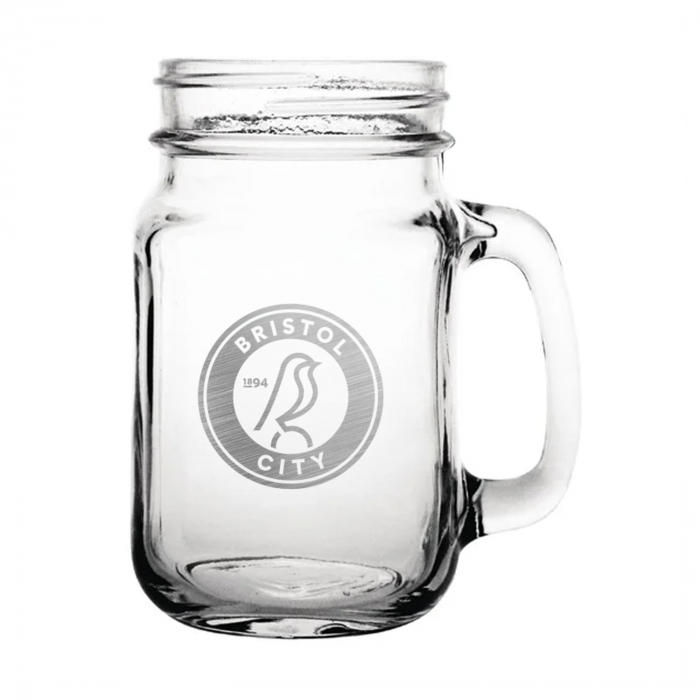 Bristol City Jam Jar Glass