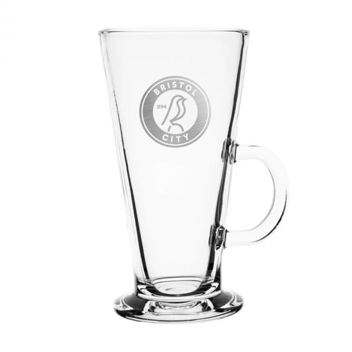 Bristol City Latte Glass