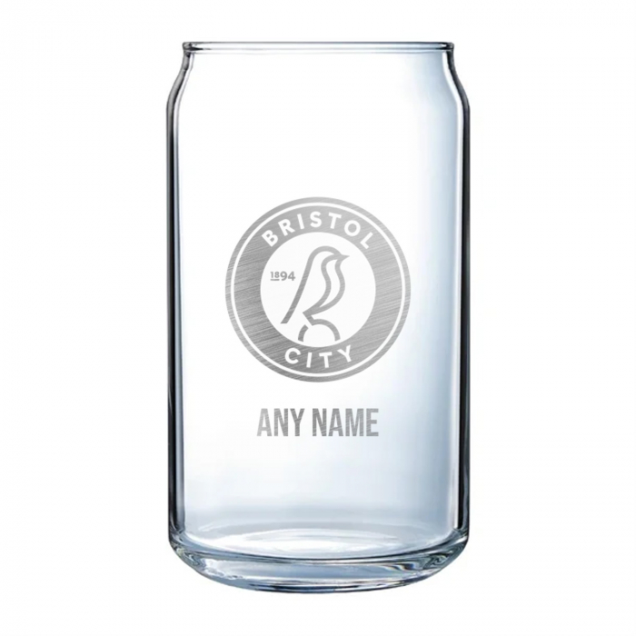 Bristol City Custom Can Glass