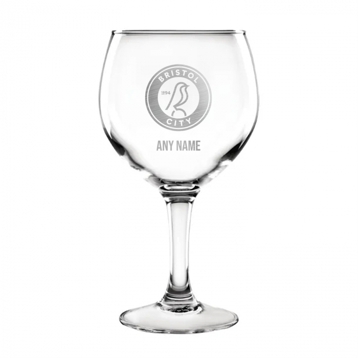 Bristol City Custom Gin Glass