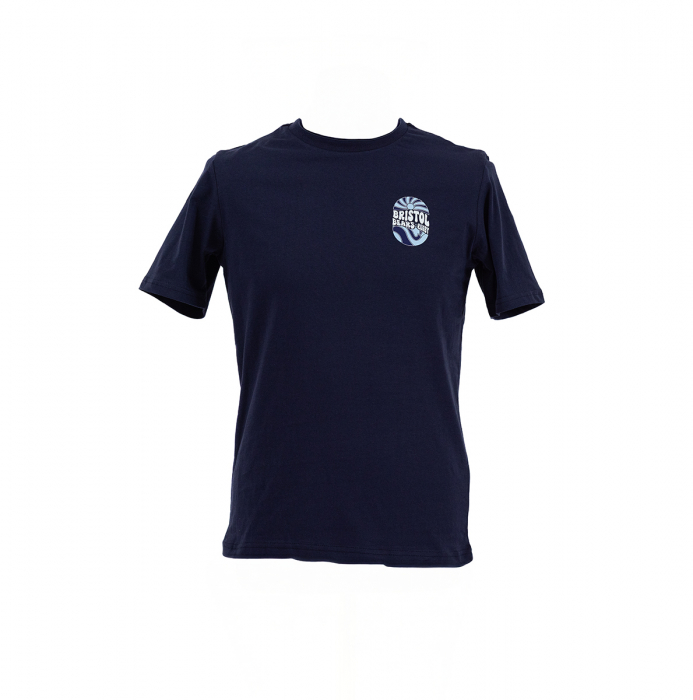 Bristol Bears Navy Summer Back Print Tee - Adult