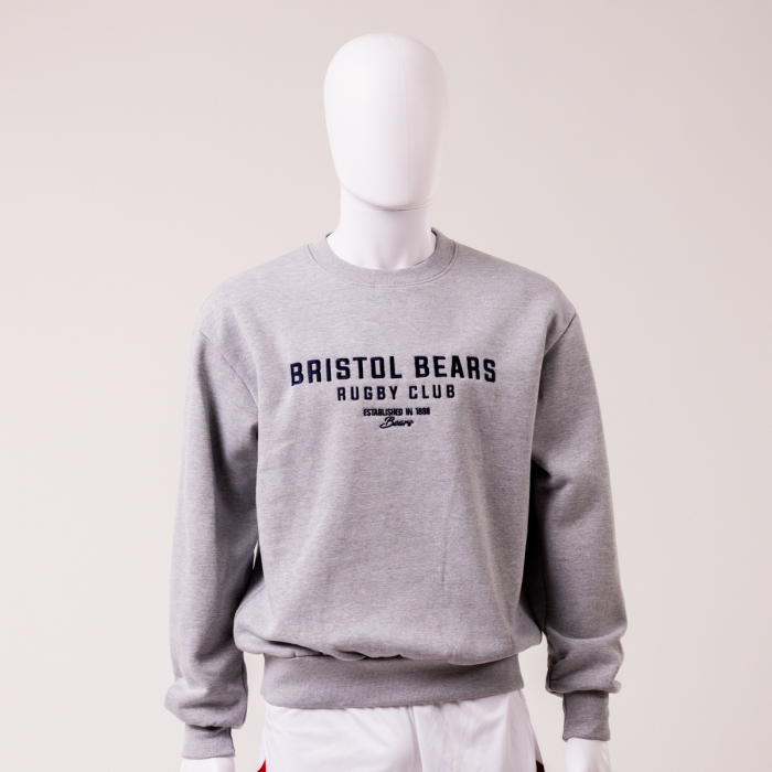 Bristol Bears Grey Oversized Sweater - Adult