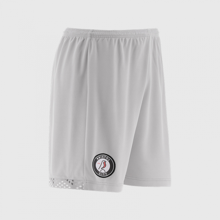 25/26 Bristol City Third Goalkeeper Shorts - Adult Silver
