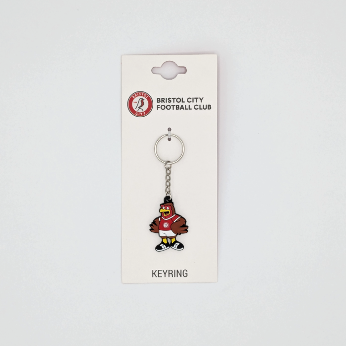 Bristol City Mascot PU Keyring